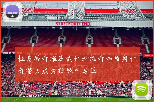 拉基蒂奇推荐武什科维奇加盟拜仁有潜力成为顶级中后卫